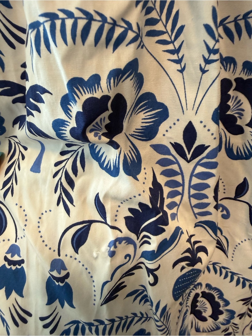 Sugar Lips Marisol Floral Giza Glare Smock Tiered Midi Dress Blue White NWT S - Picture 10 of 10